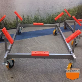 Vanclaes bootbok M verrijdbaar RVS